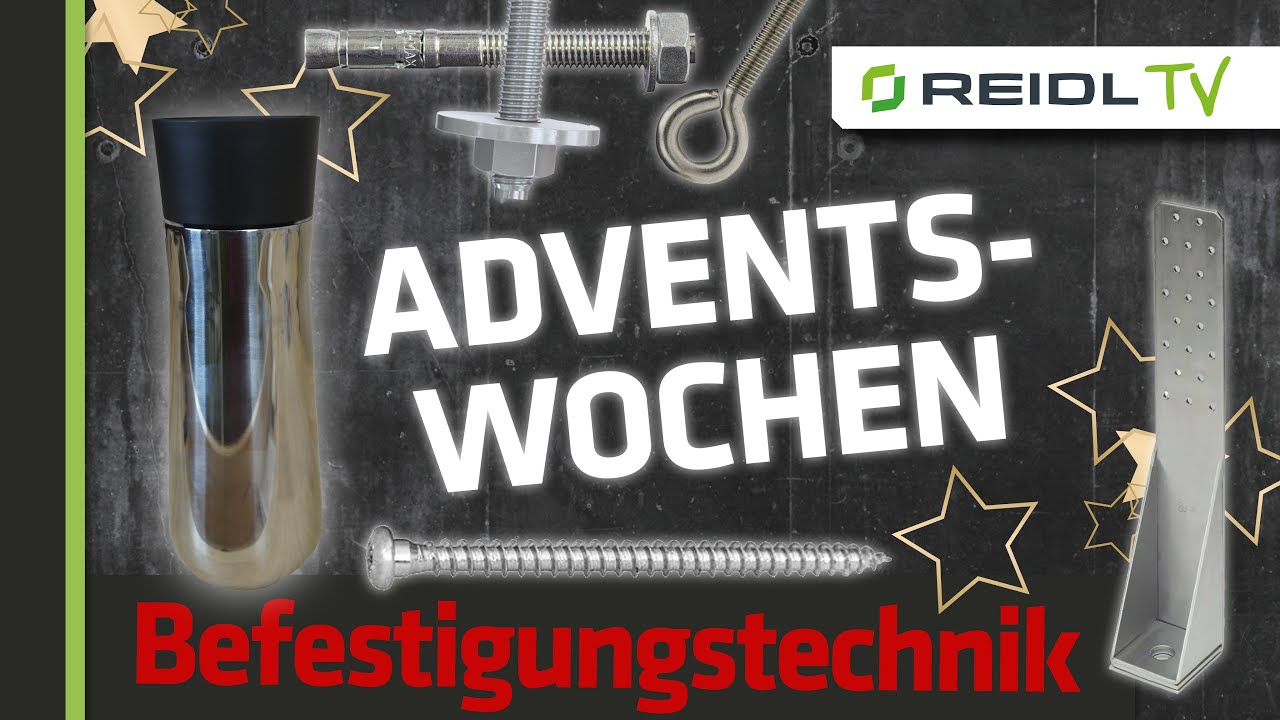 Befestigungstechnik + gratis Geschenkartikel - 1. REIDL Adventswoche - Rabattaktion [German]