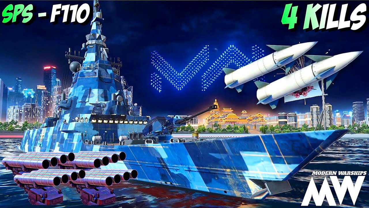 SPS F110 Best ☠️ Aggressive Setup 🔥 Modern Warships Epic Gameplay!