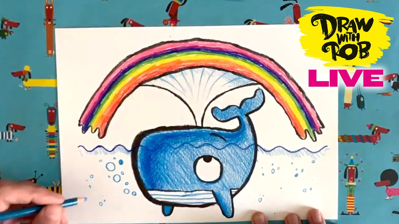#DrawWithRob 20 World’s Largest Online Art Lesson