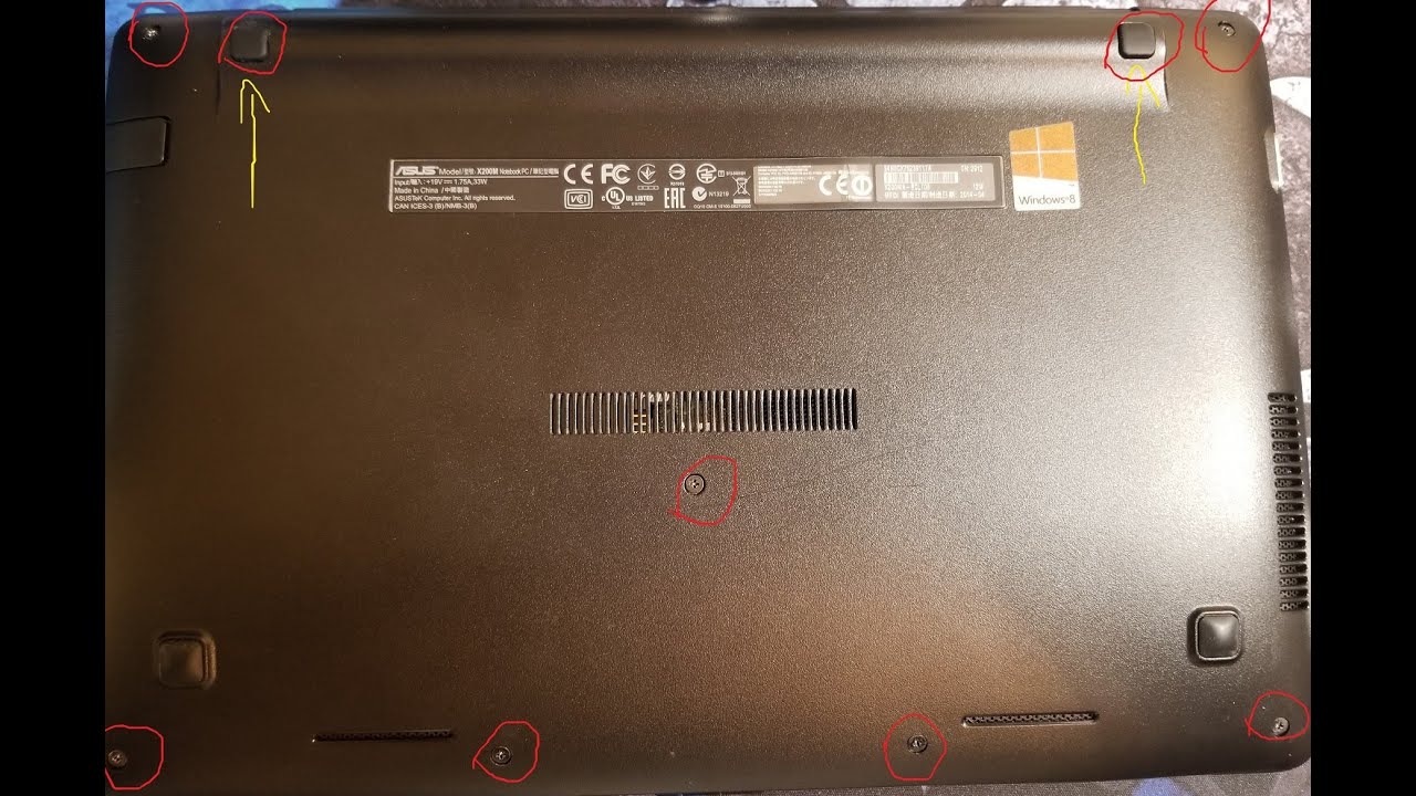 Asus Model X200M Notebook Battery Replacement