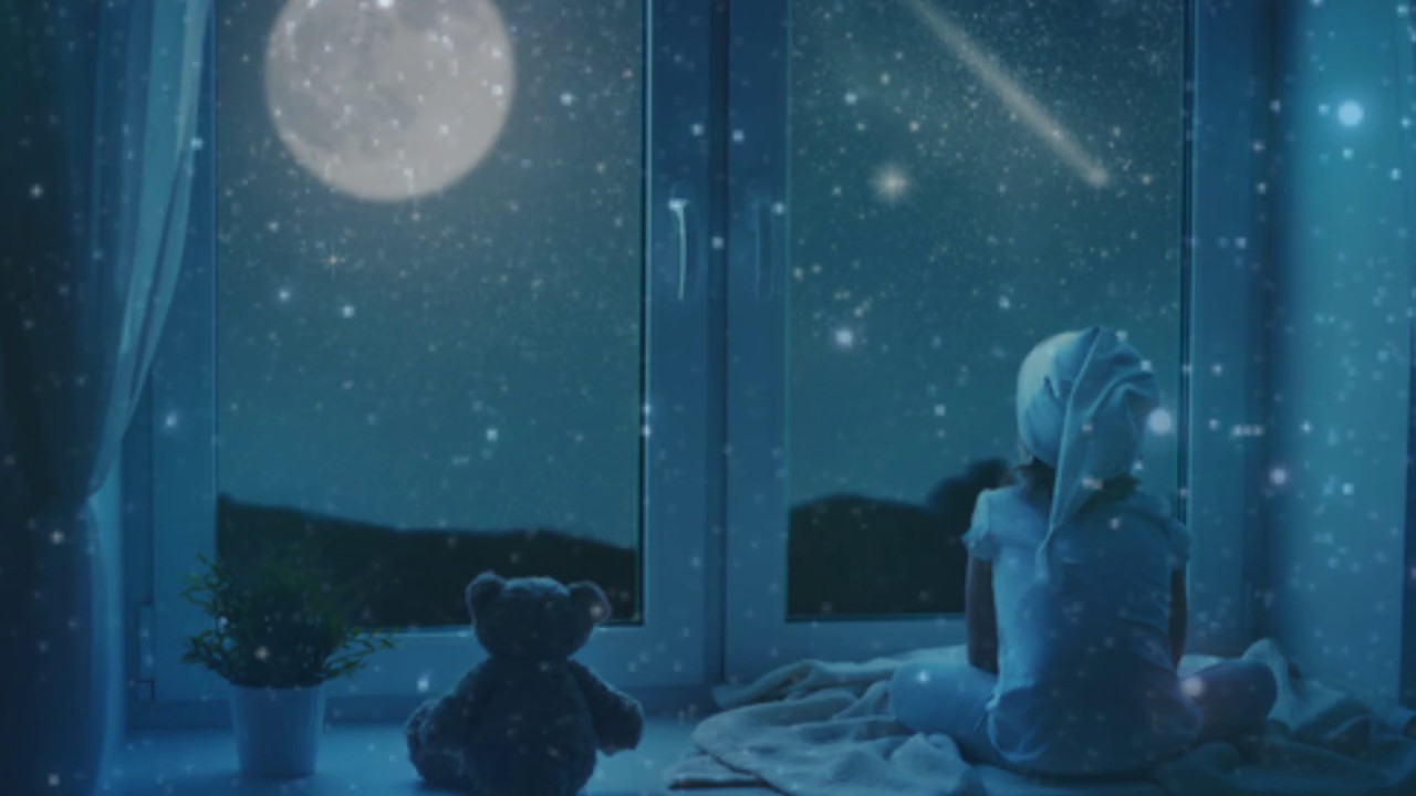 STERNENLIED ⭐ Schlaflieder, Gute Nacht Lieder, LaLeLu Kinderlieder/ Weiß du wieviel Sternlein stehn