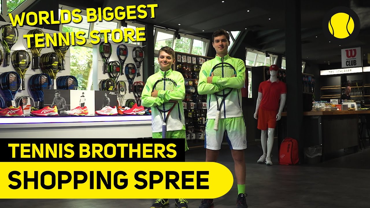 Tennis Brothers Shopping Spree in the worlds biggest Tennis Store | Tennis-Point