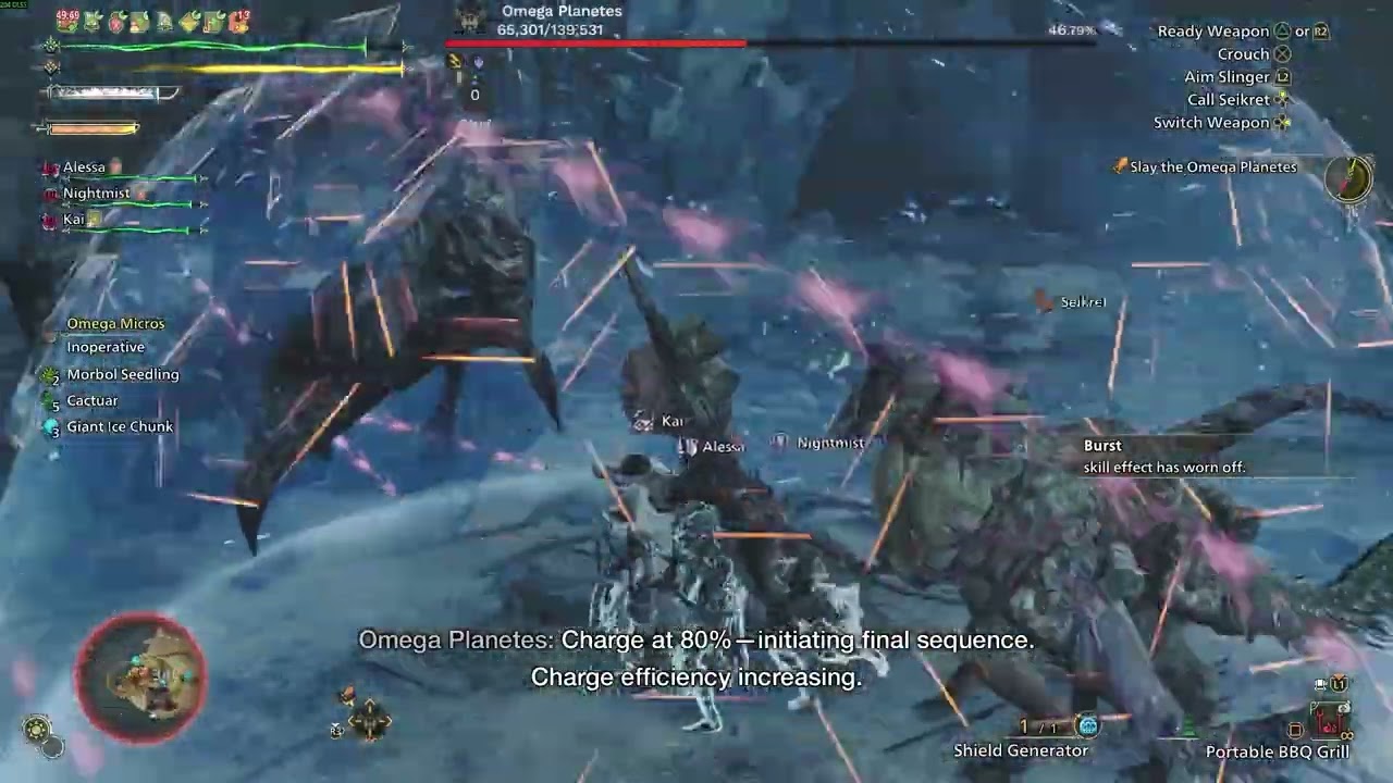 10x Damage Support Hunters vs Omega (Normal) 6:51 | MH Wilds