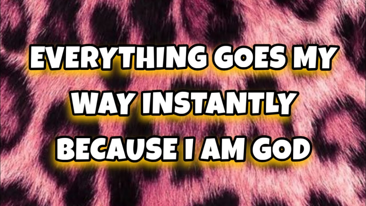 432 hZ | Everything goes my way INSTANTLY! I AM GOD ✨ | Self Concept Subliminal 