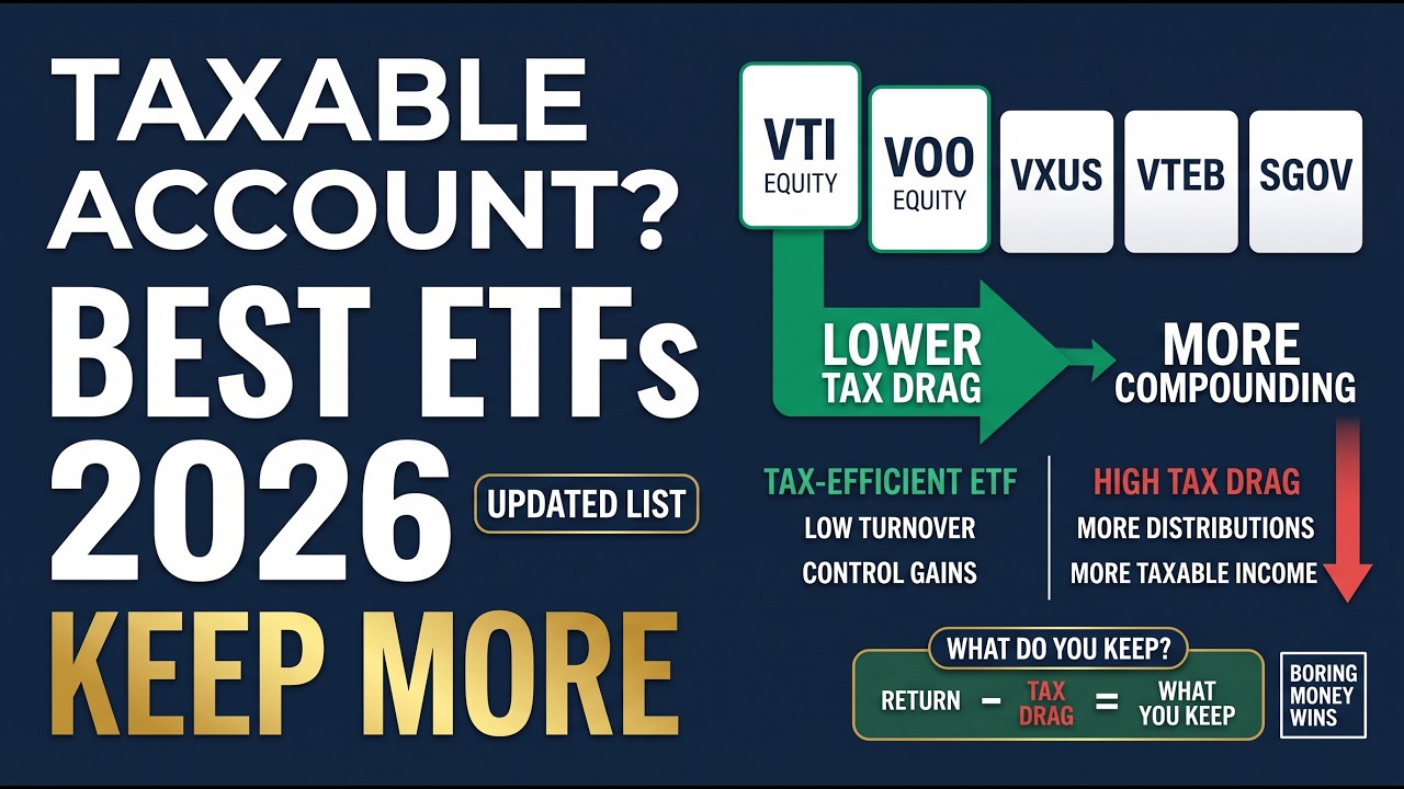 Best Tax-Efficient ETFs for Taxable Brokerage Accounts in 2026