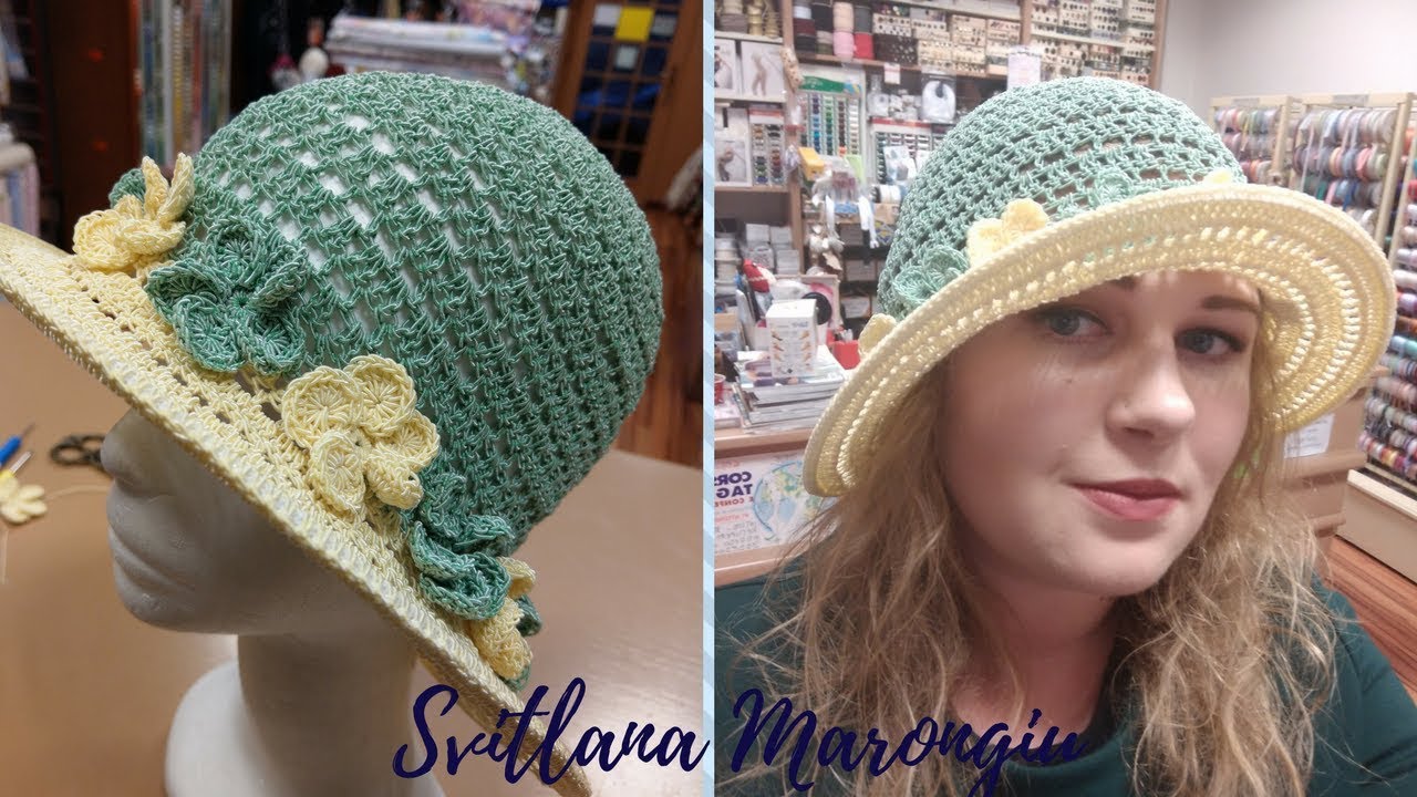 Tutorial Uncinetto : Cappello estivo - elegante all'uncinetto