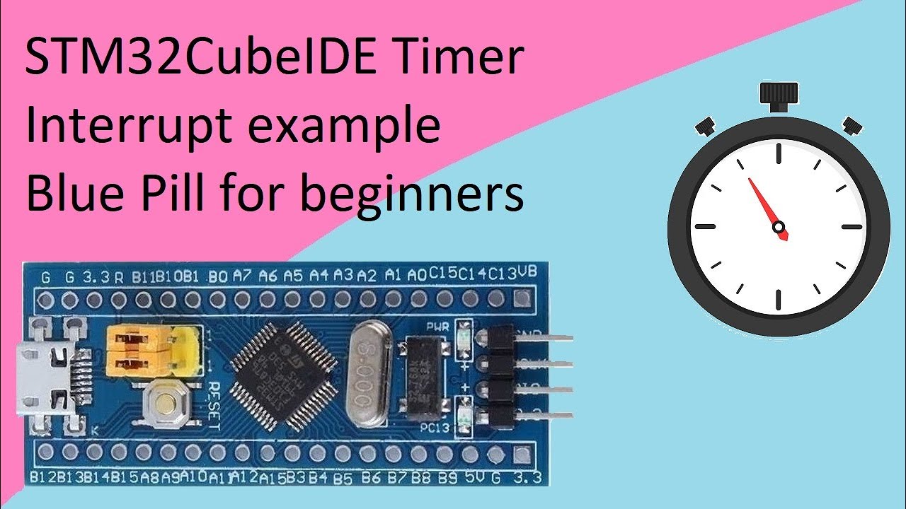 62. Прерывание таймера STM32CubeIDE с STM32F103C8T6