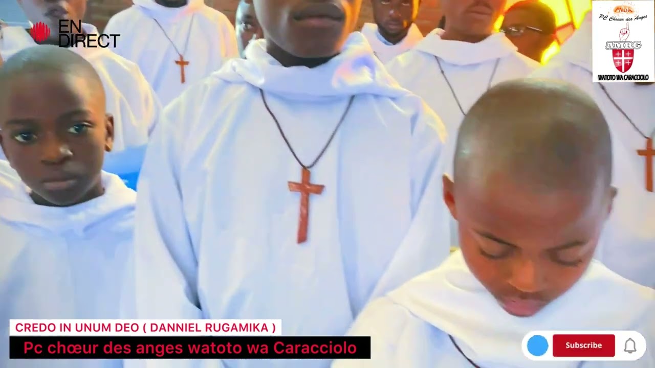 CREDO IN UNUM DEO ( DANNIEL RUGAMIKA Interprète par les chœur des anges watoto wa Caracciolo