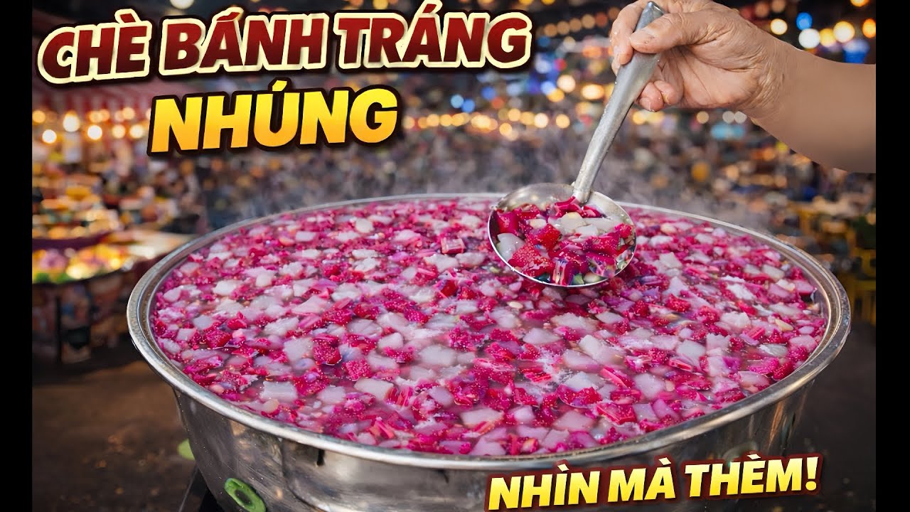 Chè Bánh Tráng Nhúng Siêu Ngon 🤤 | Bà 9 Vlog
