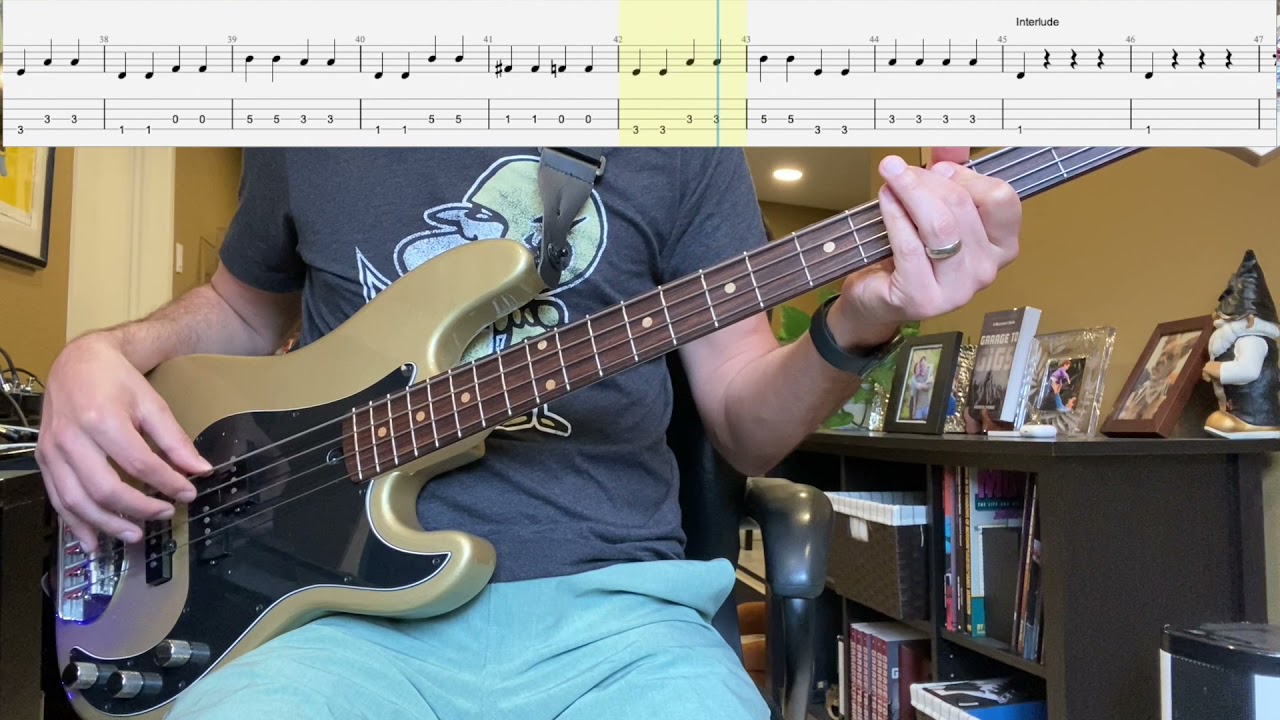 Beyond the Sea by Bobby Darin Isolated Bass Cover with Tab