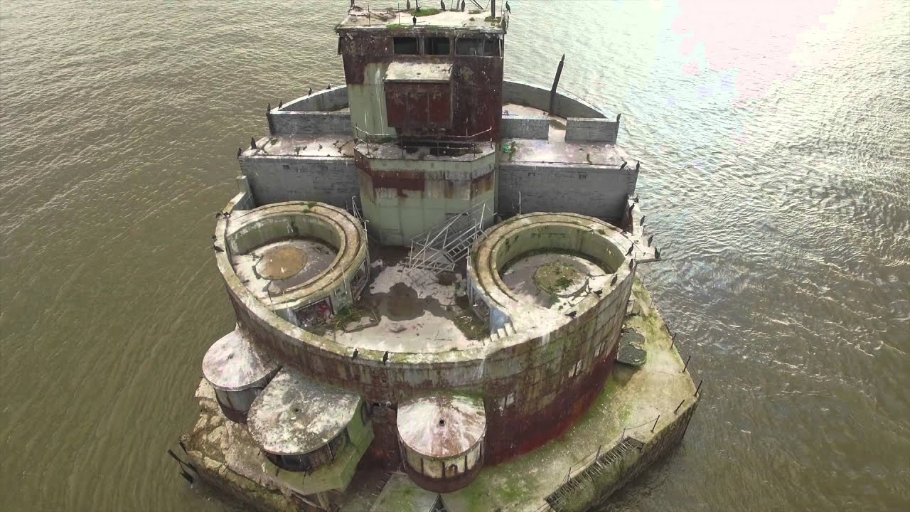 Haile Sand Fort Cleethorpes aerial view by Drone, DJI Phantom 3 Pro