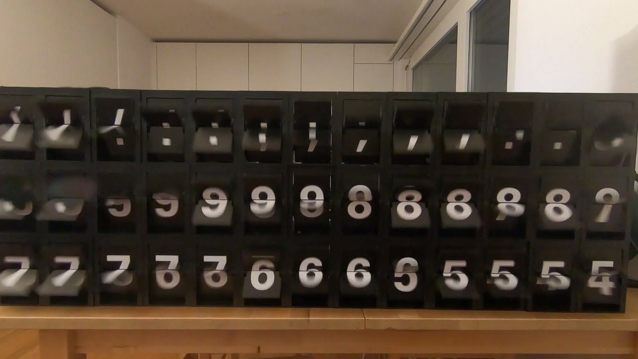 Split flap display (fast)