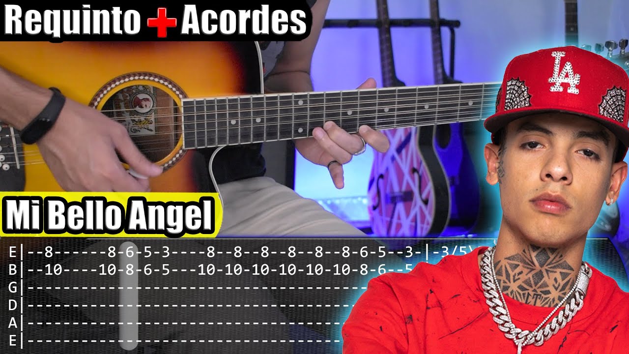 Mi Bello Angel - Natanael Cano - Requinto + Acordes | TABS | Tutorial Guitarra