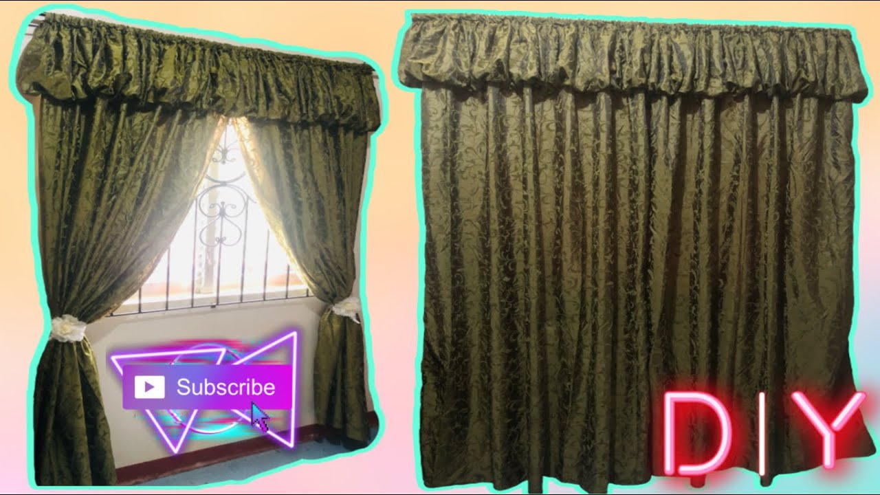 Quick & Easy Window Curtain | Paano Gumawa Ng Kurtina | Easy Curtain Tutorial