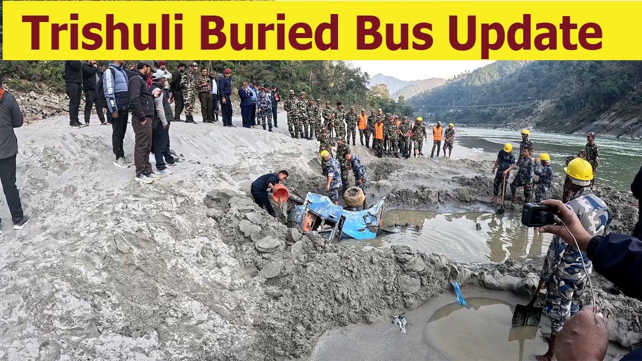 शिमलतालमा त्रिशुलीले बगाएको बस गणपति डिलक्स फेला पर्यो | Missing Bus Found In Trishuli River 