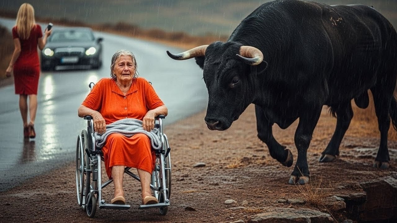 ابنة مليونيرة قاسية تترك أمها المسنّة على الهاوية، لكن الثور الشرس يصل فجأة و…