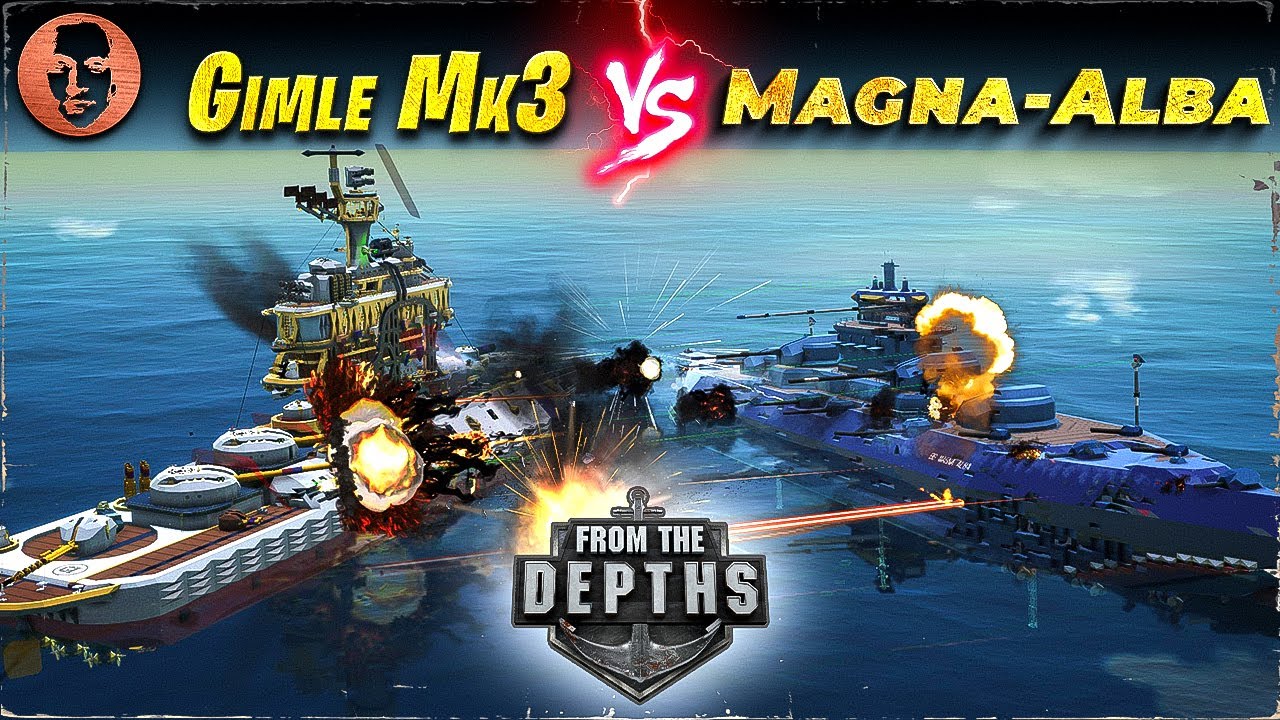 Gimle Mk3 vs. Magna Alba - From the Depths Battleship Battle