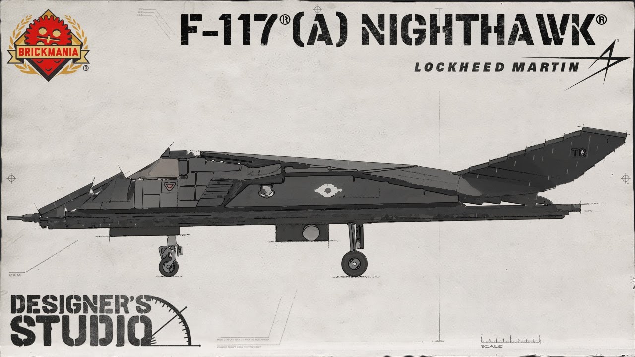 F-117® (A) Nighthawk® — эксклюзивный Lego — в студии дизайнера
