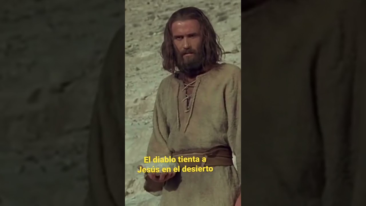Jes&uacute;s es tentado por el diablo en el desierto