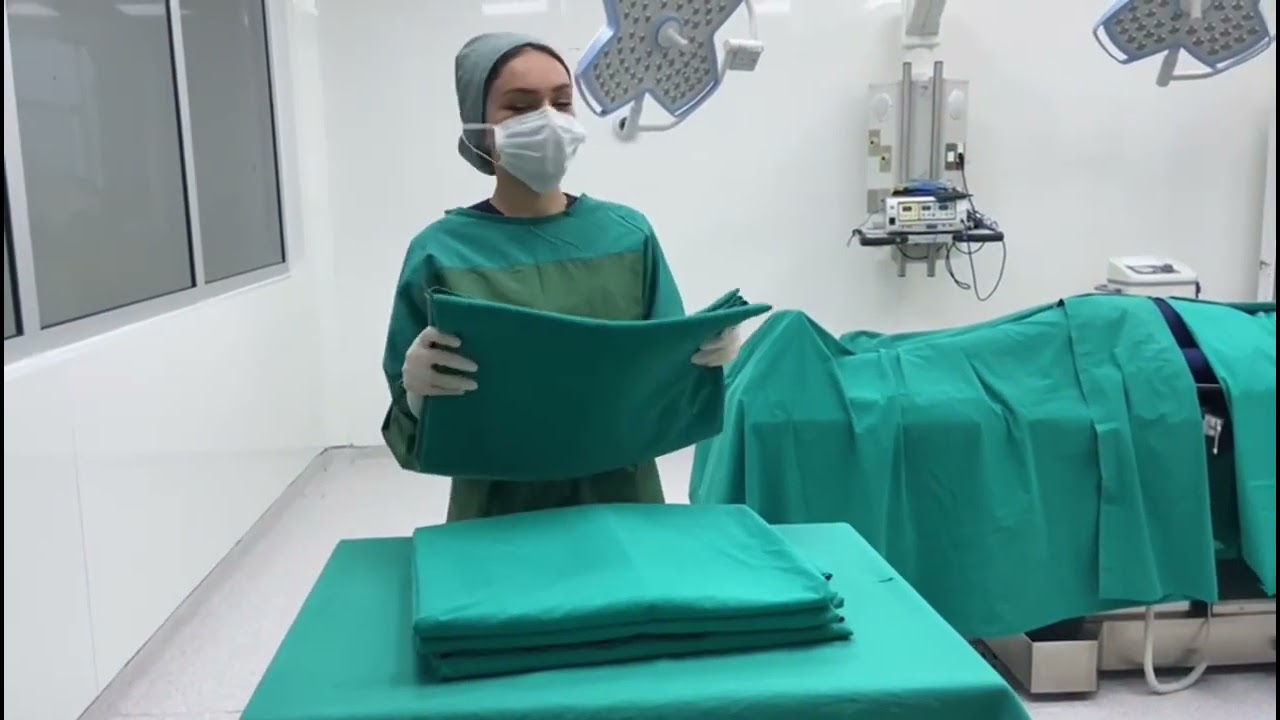 Okan üniversitesi Ameliyathane hizmetleri Afra Tokcan/ Steril hasta örtme tekniği 2