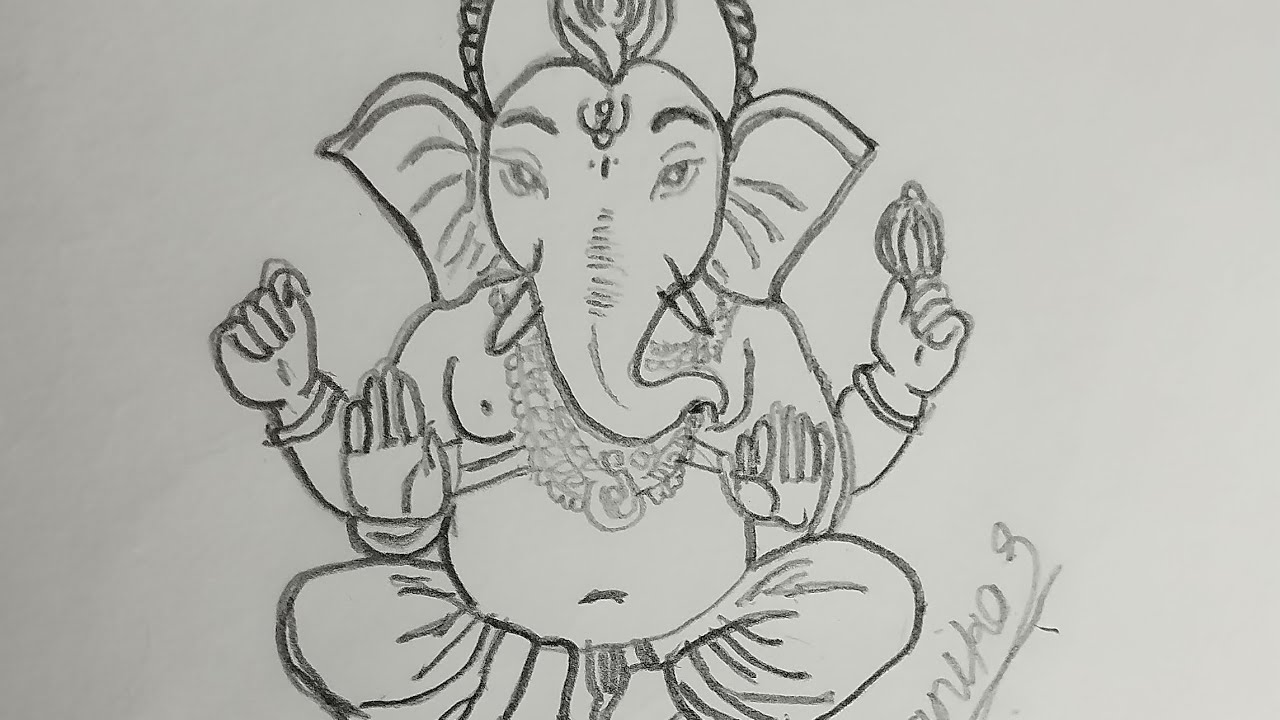 Ganesh drawing|Ganesh chaturthi