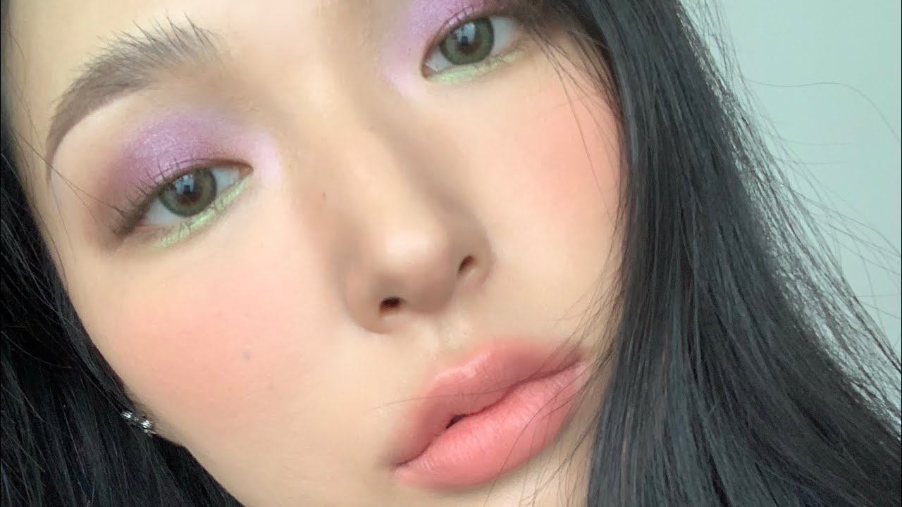 [Edited] Purple and Light Green Color Make-up | Sunday GRWM LIVE