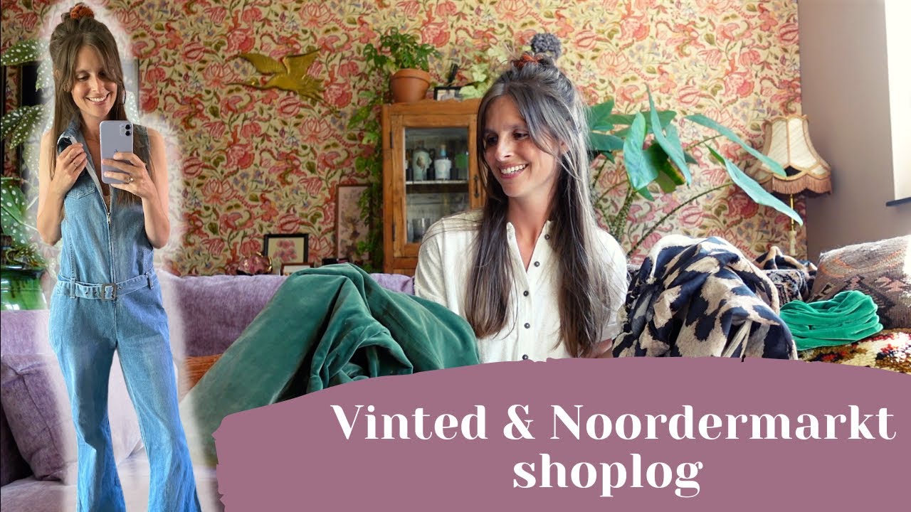 SHOPLOG: vintage van de NOORDERMARKT & VINTED aankopen - TWEEDEHANDS try-on - vintage jumpsuit