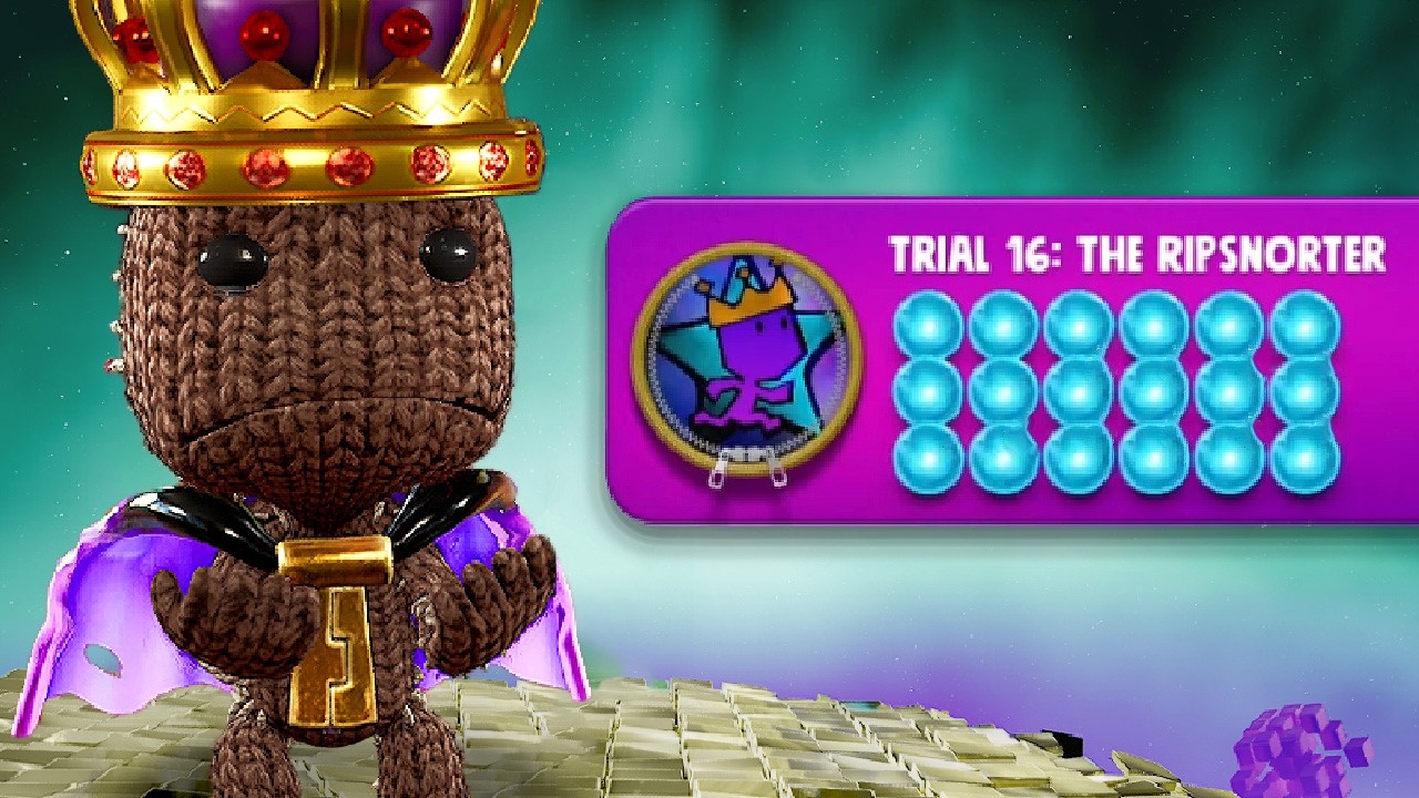 Sackboy: A Big Adventure - Trial 16: The Ripsnorter (Gold Time)