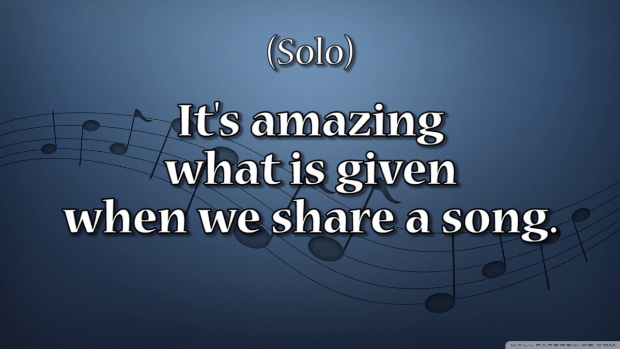 Why We Sing All Parts