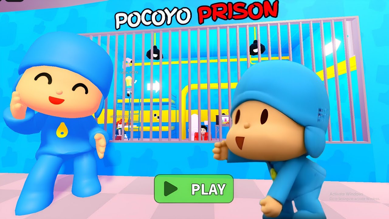 Pocoyo Prison Cell Escape Walkthrough Ful Gameplay (Roblox)