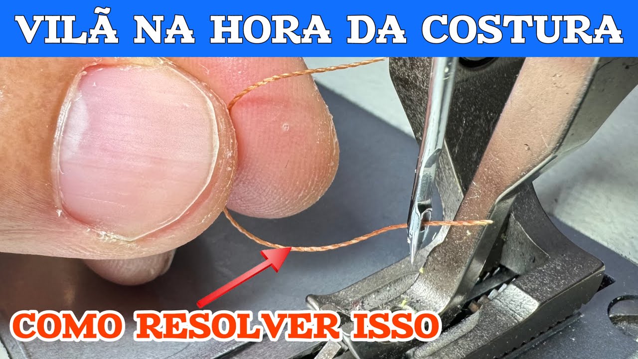 LINHA SAINDO DA AGULHA TODA HORA QUANDO VAI INICIAR A COSTURA ⭐️ COMO RESOLVER ISSO