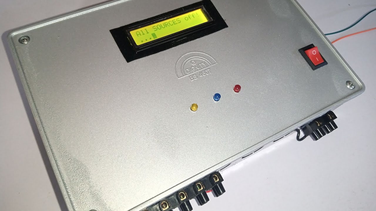 Automatic changeover system for 3 power sources ( Grid line, Generator line and Solar/inverter line)