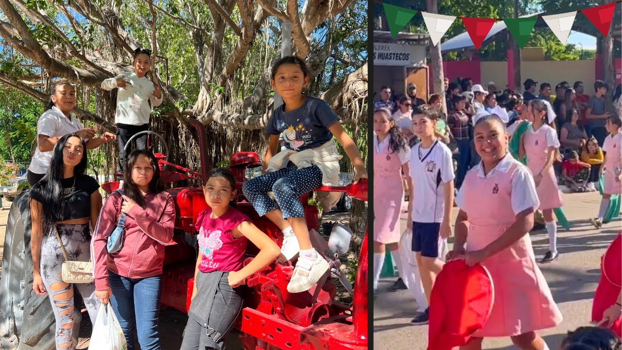 YENI SOÑADORA DESFILA POR EL 20 de NOV 🇲🇽💃🤭 + ¿QUIEN DURA MÁS COLGADA DEL ÁRBOL? 🤣🥴