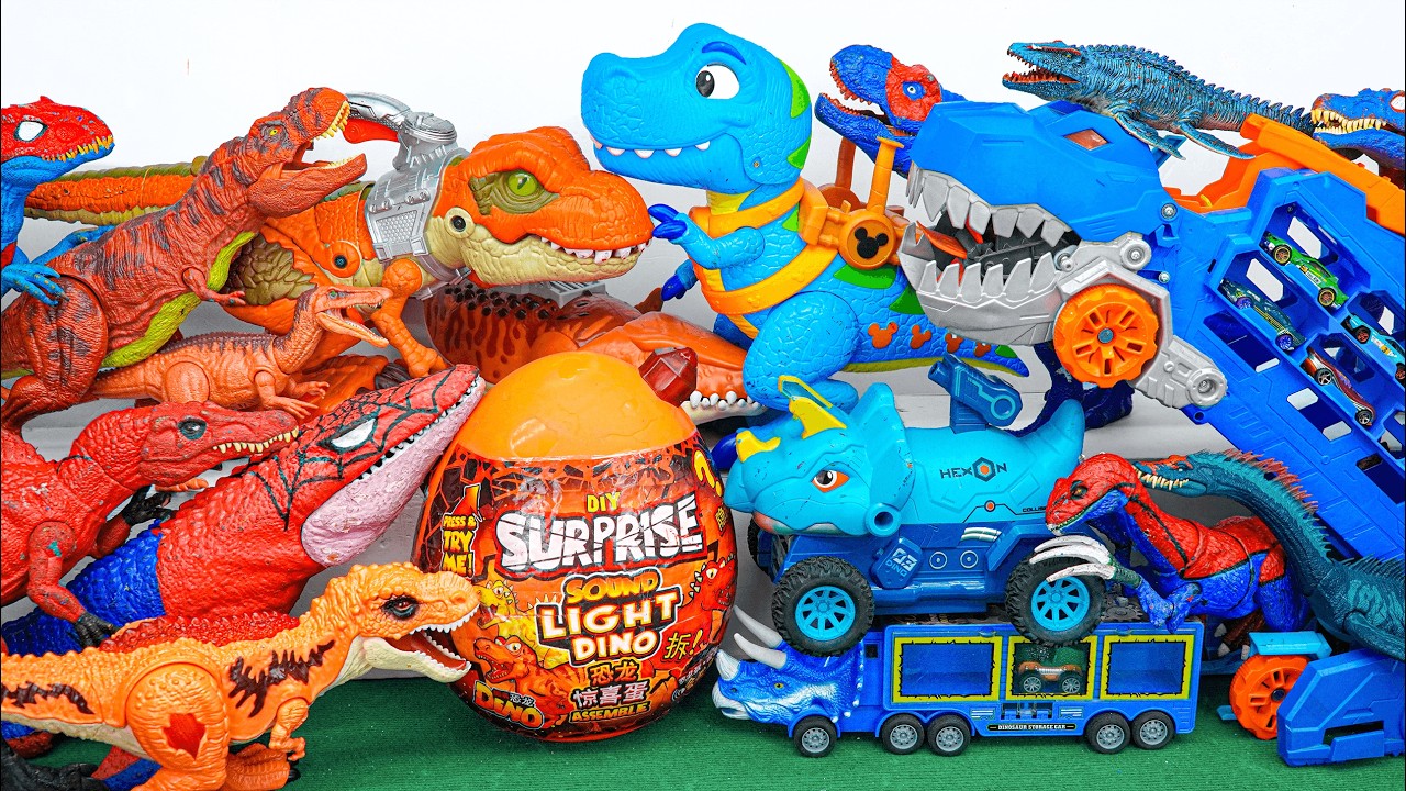 63 Minutes Of Satisfaction With Unboxing Speedy Dinosaur Car Track Set ASMR | Review Toys