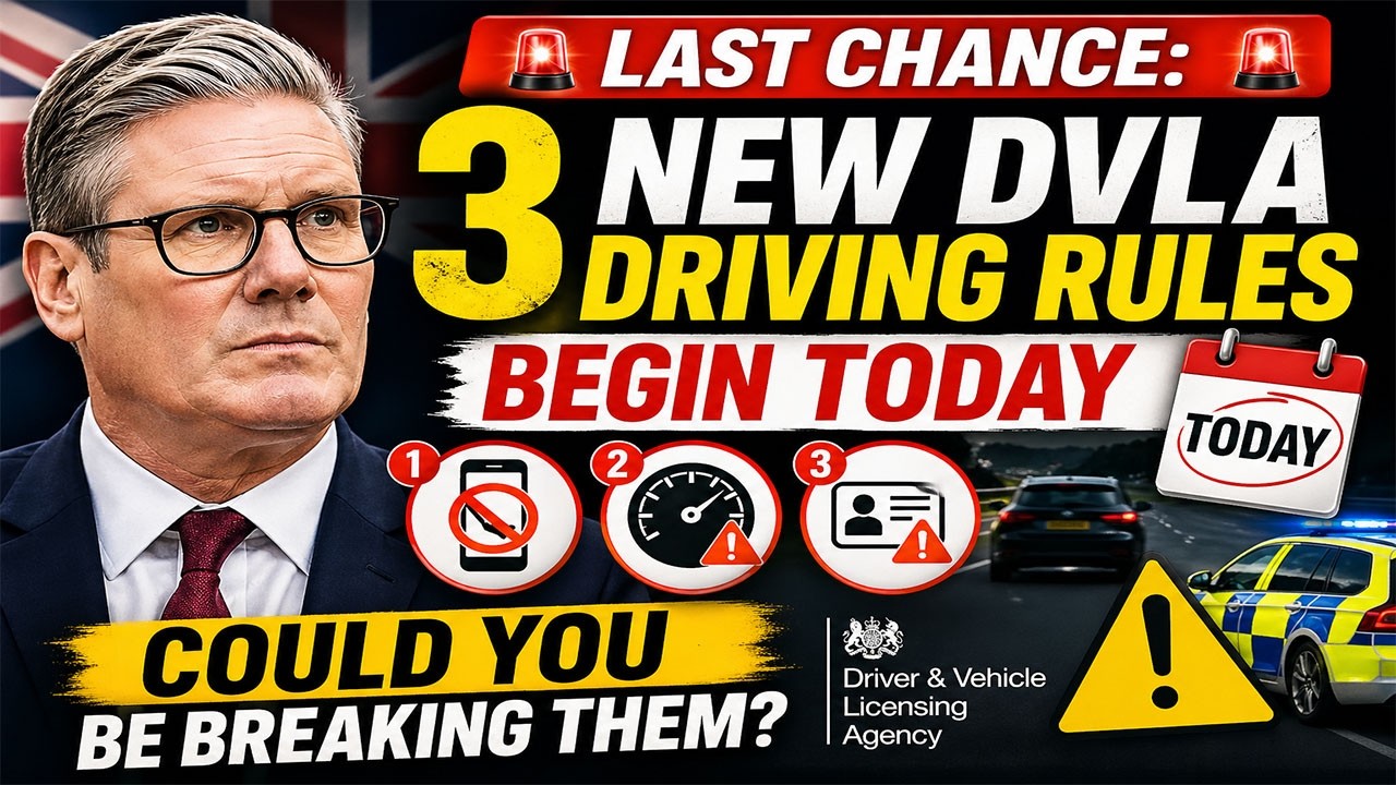🚨 LAST CHANCE 3 New DVLA Driving Rules Begin TODAY &ndash; Could You Be Breaking Them