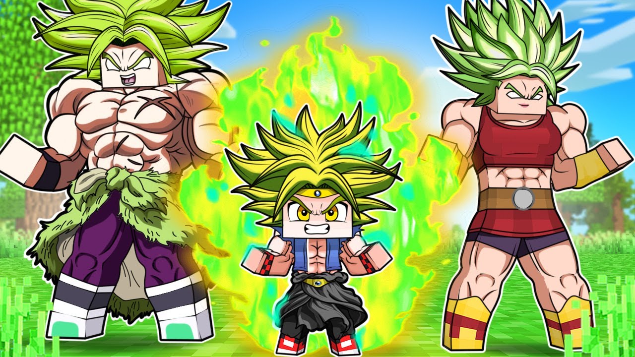 O FILHO de BROLY e KALE Virou dEUS SUPER SAIYAJIN LENDÁRIO no DRAGON BALL SUPER Minecraft