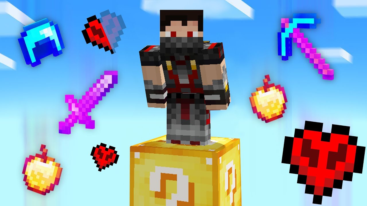 Minecraft ONE LUCKY BLOCK - ماين كرافت بلوك واحد لكي بلوك هاردكور (أصعب تحدي) 😱🔥