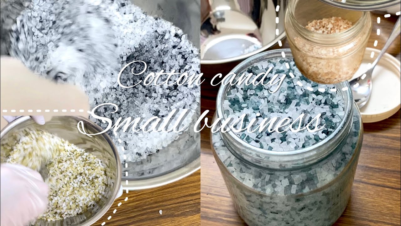 Studio vlog | cotton candy business | making cotton candy sugar