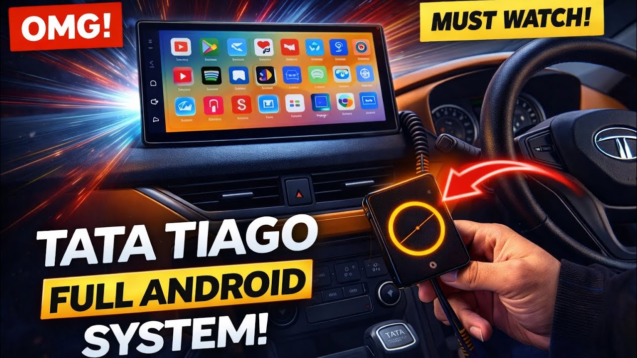 Watch Youtube, Netflix | Android Box for Tata tiago  | Full Android System on Stock Screen