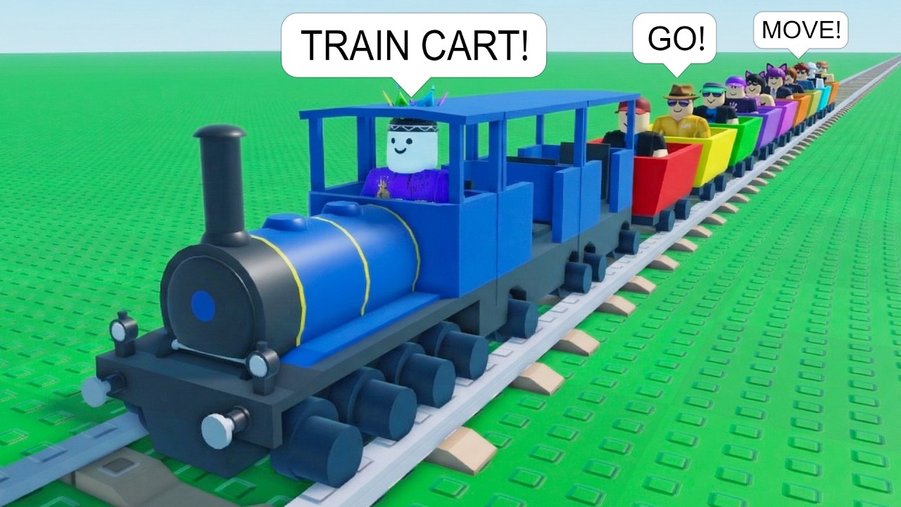 I Drive a TRAIN CART on Roblox BUT It's TOO SLOW (move!)