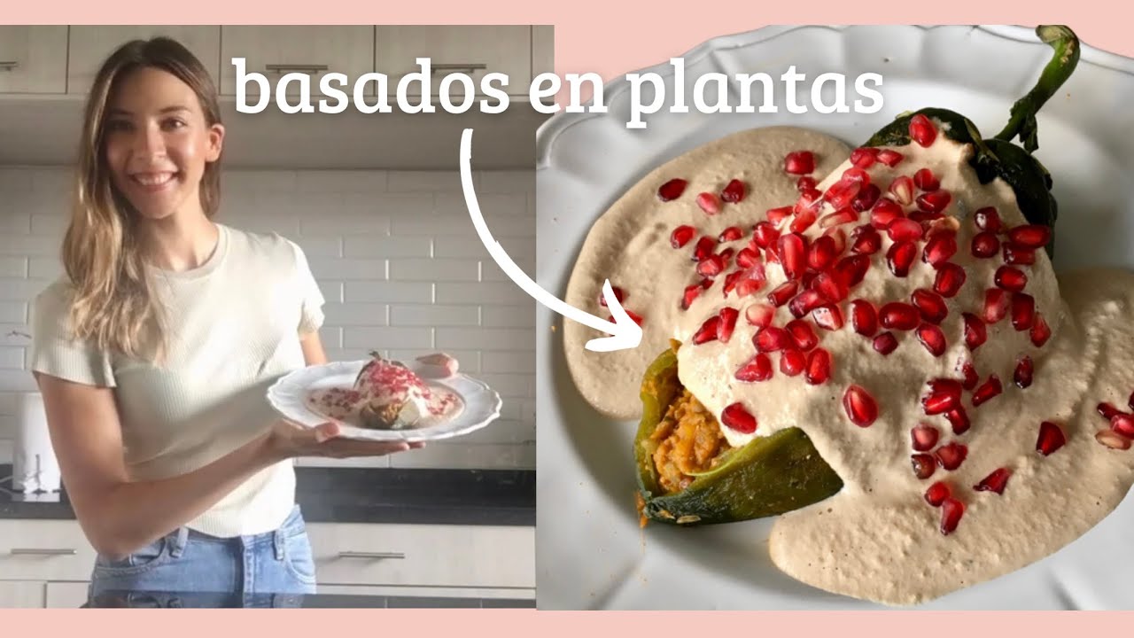Chiles en Nogada veganos y sanos | Recetas veganas para el 15 de septiembre.