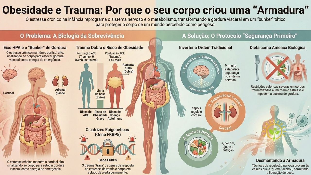 Por que jejum e dieta não funcionam para todos? Como os traumas influenciam seu DNA?