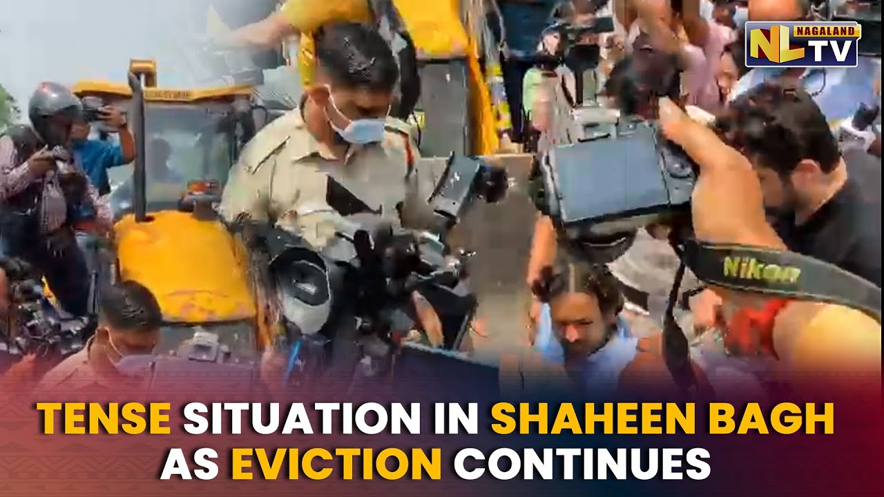 TENSE SITUATION IN SHAHEEN BAGH AS EVICTION DRIVE CONTINUES