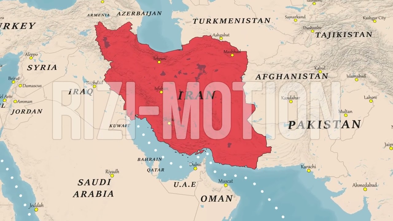 Caspian Report Style Map Animation | Geopolitical Documentary Map (Sample)