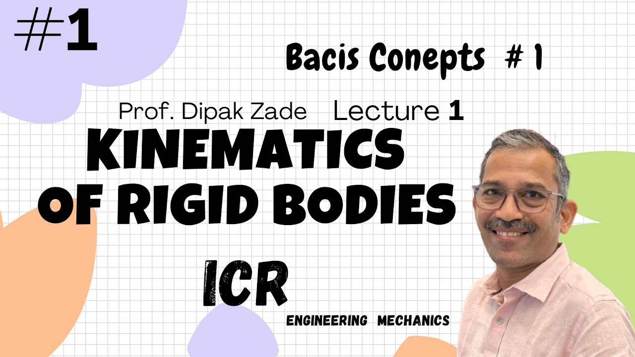 Kinematics of Rigid Bodies: Lecture 1 : Theory