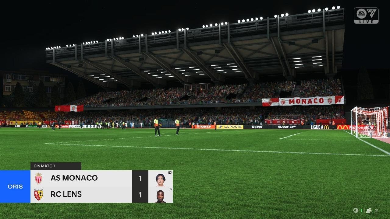 FC 25 AS MONACO VS RC LENS