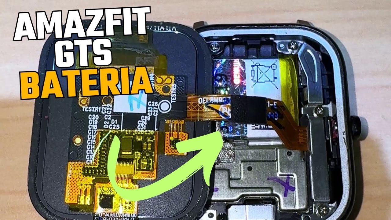 Substituindo Bateria de Smartwatch! Amazfit GTS