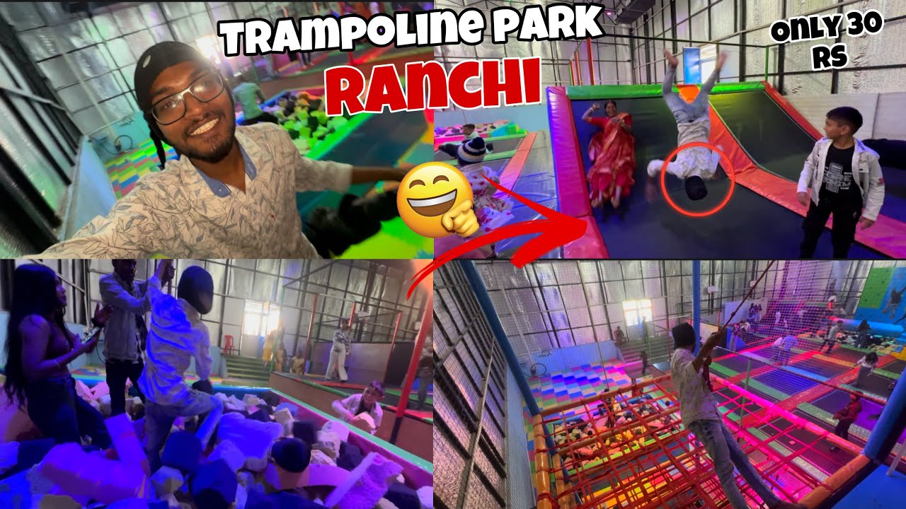 Ranchi’s first trampoline park || trampoline park in ranchi || flower park ranchi || sujeetvlogs