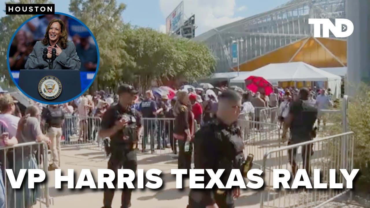 Attendees at VP Kamala Harris Texas rally describe energy in long line as 'electric'