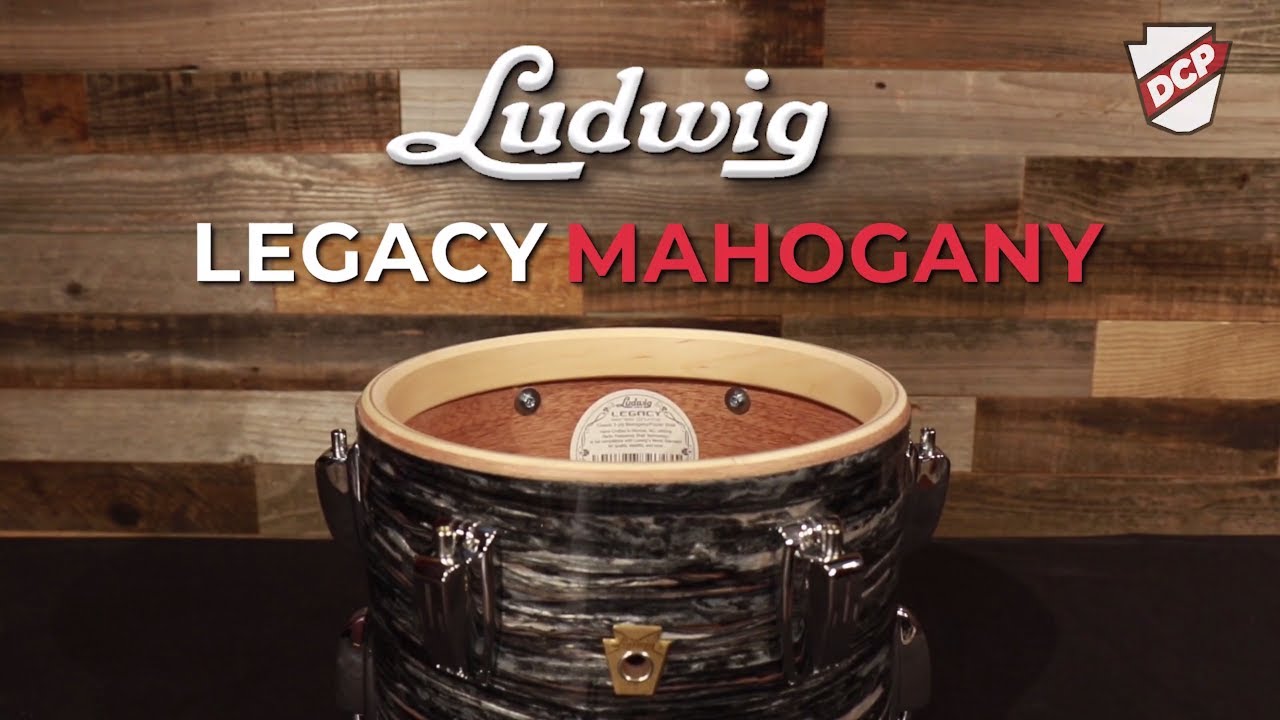 Ludwig Legacy Mahogany 6pc Drum Set Vintage Black Oyster